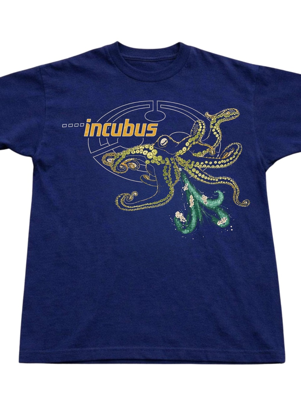 Gildan Navy Blue Incubus Octopus Graphic Tee